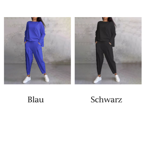 Fashion, Casual ✨ Long Sleeve Round Neck & Pants Two-Piece Set