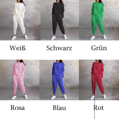 Fashion, Casual ✨ Long Sleeve Round Neck & Pants Two-Piece Set