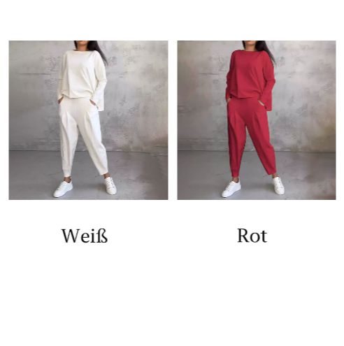 Fashion, Casual ✨ Long Sleeve Round Neck & Pants Two-Piece Set